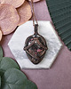 wisiory Miedziany wisiorek wire wrapping z rodonitem #472 1