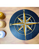 Ozdoby na ścianę Rozeta ZŁOTY KOMPAS z tutorialem - Zestaw DIY String Art BOX 5