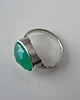 pierścionki srebrne Pierścionek -zielony onyks- 4