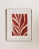 plakaty Red plant / Oryginalna grafika / poster print / plakat 1