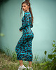 sukienki maxi damskie Dopasowana sukienka - Selena Deep Tropic 1