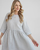 sukienki mini damskie Lniana Sukienka DAISY GRAY STRIPES 3