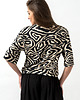 t-shirt damskie Bluzka wiązana "Anabell"  zebra 4