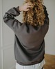 bluza bez kaptura damska Bluza  basic oversize  klasyczna  szara 2