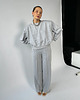 bluza bez kaptura damska Bluza Described z bawełny poduchy light grey 7