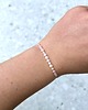bransoletki na sznurku Różowa bransoletka z perłami Mademoiselle 2