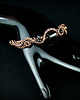 bransoletki wire wrapping Miedziana bransoleta cuff z turmalinem i onyksem 6