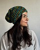 czapki damskie Kolorowa duża czapka beanie z wełną i alpaką 1