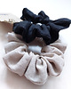 gumki do włosów 100% len, zestaw 2 scrunchie 5
