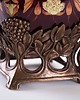 patery i talerze Patera secesyjna z ceramicznym wkładem i metalowym koszem, Art Nouveau 6