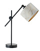 lampy stołowe Czarna lampa biurkowa z możliwością regulacji MALI MARMUR 6
