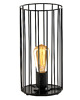 lampy stołowe Loftowa lampka nocna do sypialni DAVOS LOFTczarna metalowa druciana 1