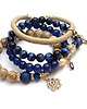 bransoletki z kamieni naturalnych Dark blue and  sand vol. 7 /22.05.22/ -  set 2