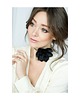 chokery Czarny  choker kwiat z jedwabiu 4