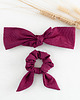 opaski do włosów Zestaw scrunchie i opaska FUKSJA 3
