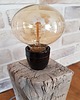 lampy stołowe Lampa LOFT drewno z recyklingu 5