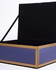 pojemniki na biżuterię Szkatułka z MDFu z ozdobą 6x16x11,5 cm fioletowa 1