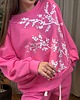 bluza bez kaptura damska Bawełniana bluza w kwiaty 5