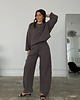 bluza bez kaptura damska Bluza Grounded cacao 1