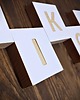napisy dekoracyjne i tabliczki Litery typu scrabble, z drewna, białe drewniane 1