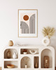grafiki i ilustracje DWA PLAKATY mid century abstrakcyjne 1