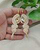 kolczyki soutache Długie złote kolczyki, kolczyki ecru, kolczyki na ślub 1