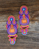 kolczyki soutache Orientalne kolczyki sutasz 4