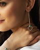 kolczyki srebrne Eleganckie kolczyki srebrne wiszące z agatami w różnych kolorach 5