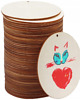 kartki scrapbooking Koło z Dziurką 5cm 50szt ze Sklejki Winietki Zawieszka Brelok Scrapbooking 1