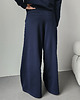 komplety damskie Sarai wygodny komplet bluza i szerokie spodnie z zakładkami Navy 6