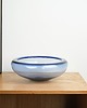 miski i misy Misa szklana niebieska, duński design, lata 70, produkcja: Holmegaard 8