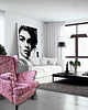 fotele Fotel uszak Flamingos we wzory, kolorowy, patchwork, welurowy 5