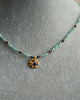 chokery Delikatny naszyjnik choker z amazonitu i lapisu lazuli 3