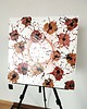 obrazy Flower Flow IV 55x55 cm  Akryl na płótnie Obraz do salonu 3