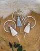 Ozdoby na ścianę Anioł stróż na obręczy ze skrzydłami, makrama ścienna boho 4