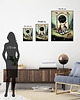 plakaty Surrealistyczny Plakat "The Game of Love" Kolaż 3