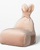 pufa dla dziecka Pufa siedzisko Funny Bunny VELVET- Blady Róż 2