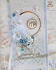 kartki scrapbooking Kartka komunijna "CelebrationsBlue 2" GOTOWA 1