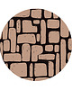 tapety i naklejki ścienne Mural DOTS BRICK-  okrągła dekoracja ścienna 1