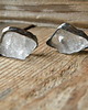 kolczyki wire wrapping bryłki lodu - kryształ górski  - kolczyki 4