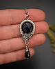 wisiory Długi wisiorek czarny onyks wire wrapping 2