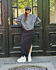 bluza bez kaptura damska Bluza Bomber grafit na zamek 3