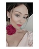 chokery Fuksjowy choker róża 3