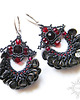kolczyki - inne Sisa, wieczorowe kolczyki, Bollywood, beading 3