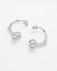 kolczyki srebrne SPHERE semi / silver earrings 9