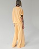 komplety damskie Komplet oversized bezrękawnik i szerokie spodnie peach 3