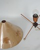 lampy stołowe Lampka stołowa DRUKOV 959/1 vintage, lata 60., stal + drewno, Czechosłowacja 1