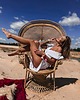 sukienki midi damskie Sukienka FLY BOHO w białym kolorze 5