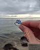 pierścionki srebrne Pierścionek Kobaltowy seaglass 3