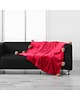 koce i narzuty Koc Pled Futrzak Czerwony Narzuta z Pomponami Garda 125x150 cm 1